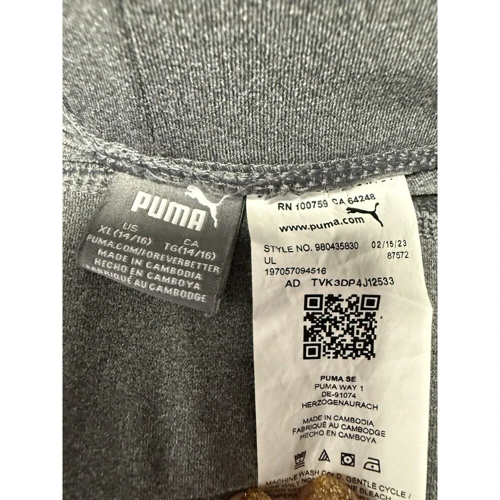 PUMA leggings‎ featuring a multicolored geometric design Girls XL 14/16